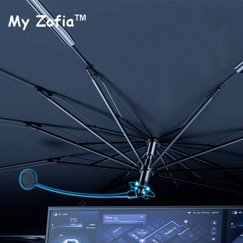 For BYD ATTO 2 Yuan UP Yuan Pro 2024 2025 2026 Car Windshield Sunshade Foldable Umbrella Amry Front Heat Insulation Accessories