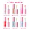 Clubday 6pcs Glossy Fruit Lip Oil Set Shimmery Hydrating Lip Gloss Tint Nourishing Mirror Plumping Liquid Lipstick Makeup Cosmetics Gift