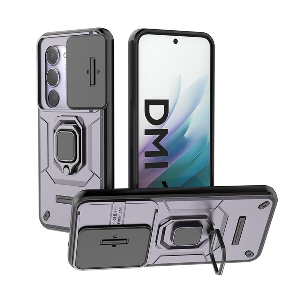 

Для Xiaomi Redmi 15 4G Чехол Сдвижная Защита Камеры Чехол для Телефона Для Redmy 15 Redmi15 4G Магнитный Держатель-Кольцо Бронированная Задняя Крышка For Redmi 15 4G фиолетовый