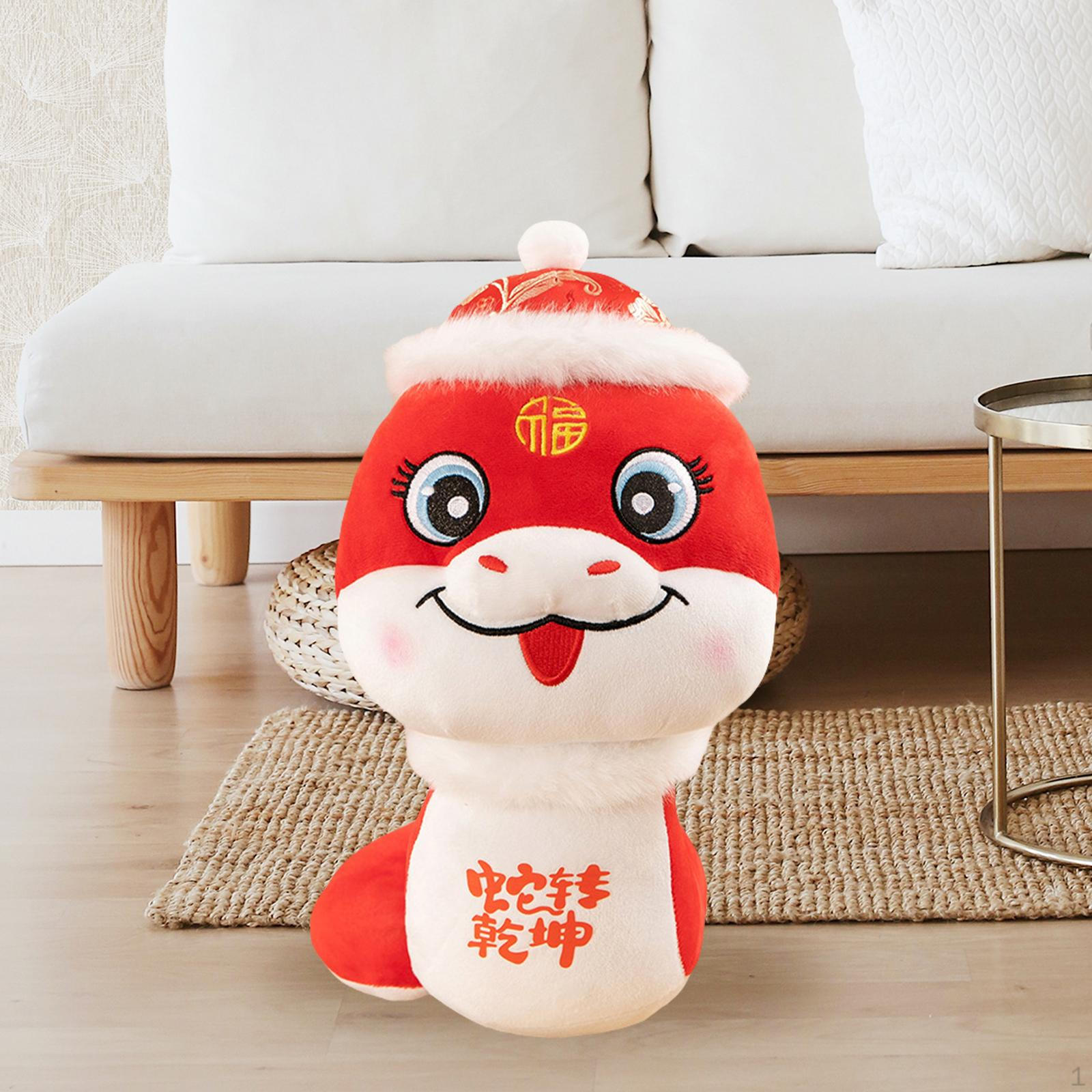 

Китайская змея плюшевая игрушка мягкая игрушка кукла симпатичное украшение год