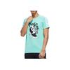 Adidas NEO Panda Tischtennis spielend Print Slim Fit T-Shirt Herren Tops Petrol GK1553