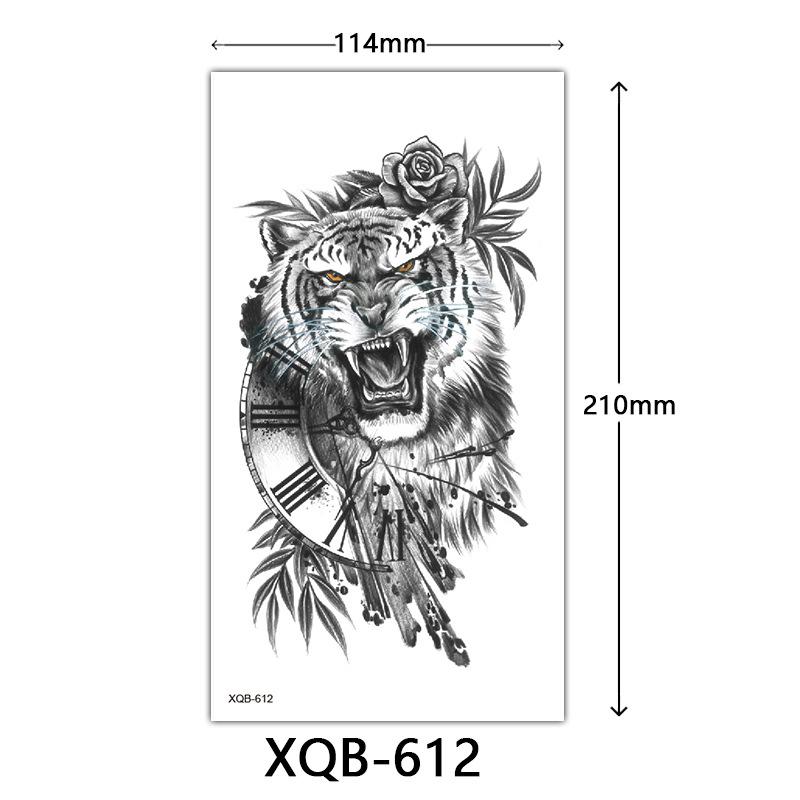 Small Full Arm Tattoo Sticker, Flower Letters, Plain Flower Tattoo Sticker Tattoo