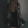 2026 European & American Women's Sexy Lace Patchwork Slimming Evening Gown