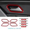 Sticker For Dacia Duster III 2018-2027 Bigster 2025-2027 Sandero/Jogger 2021-2026 Soft Carbon Fiber Inner Door Handle Frame Trim