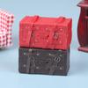 1:12 Dollhouse Miniature Vintage Suitcase Luggage Box Storage Box Home Decor Toy