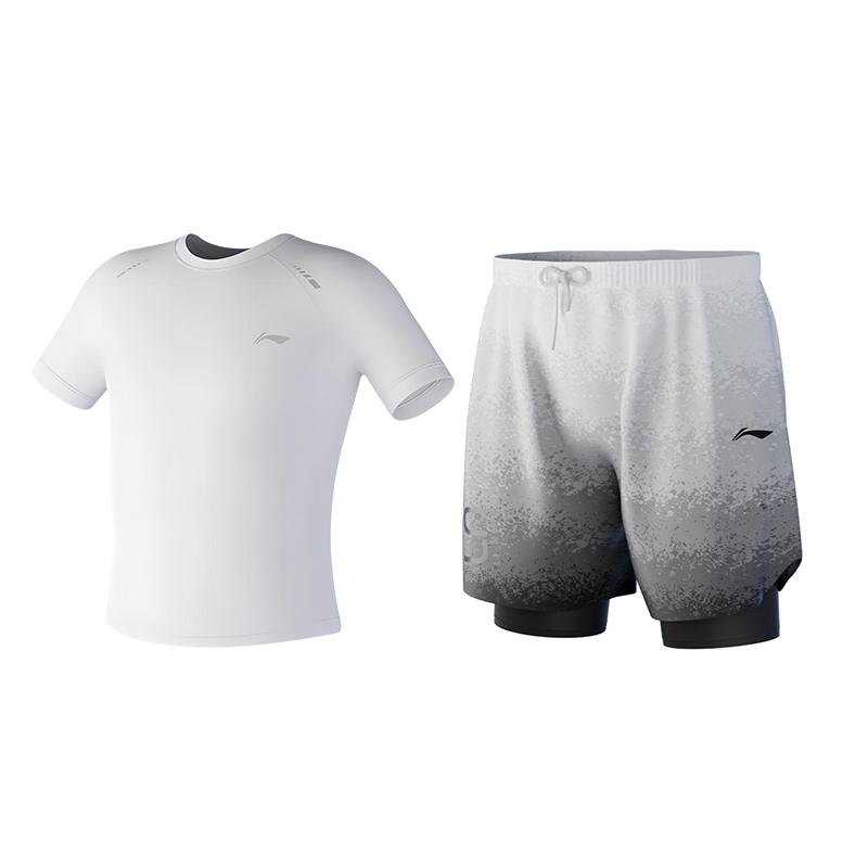 Li Ning Badminton Jersey Breathable Comfortable Men's AAYW821-1-2