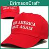 Make America Great Again Hat Donald Trump Black Baseball Cap Red Gift Unisex