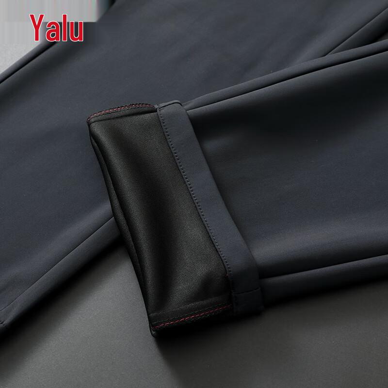 Yalu Men's Milk Silk Elastic Business Casual Pants