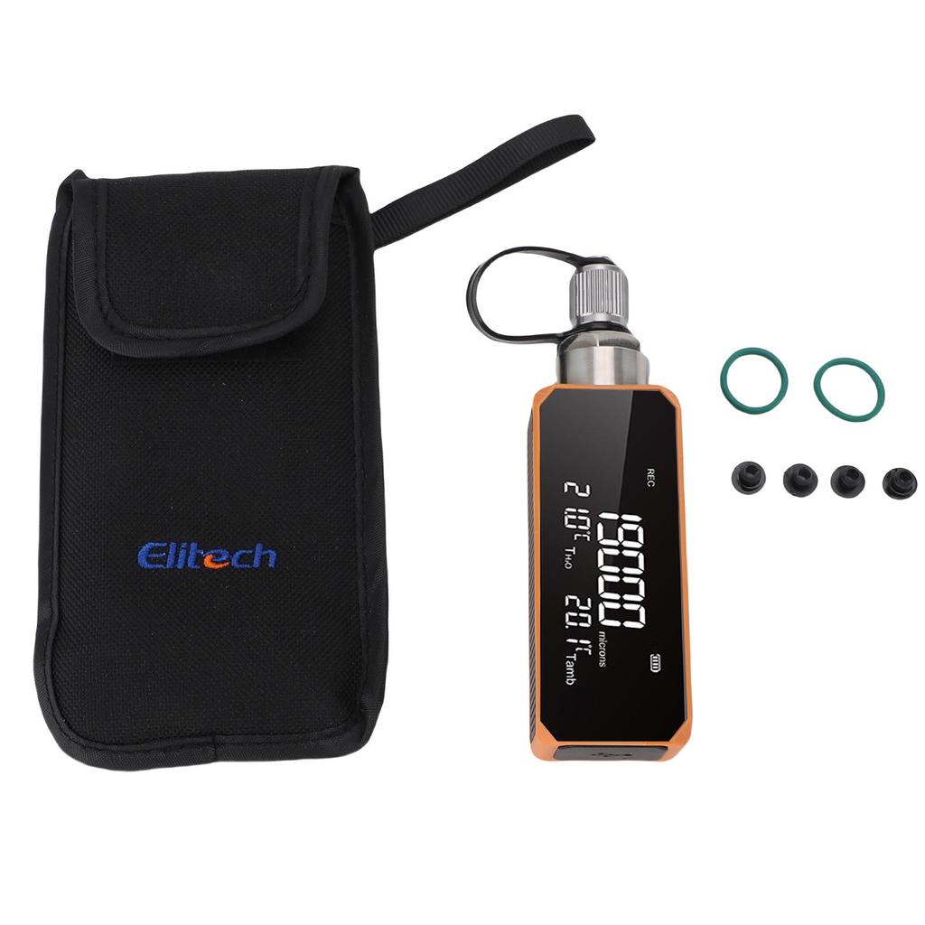 Vacuum Tester Digital Vacuum Meter 1-19000microns Accurate Multifunctional Oil Proof Vacuum Testing Meter Digital Vacuum Tester