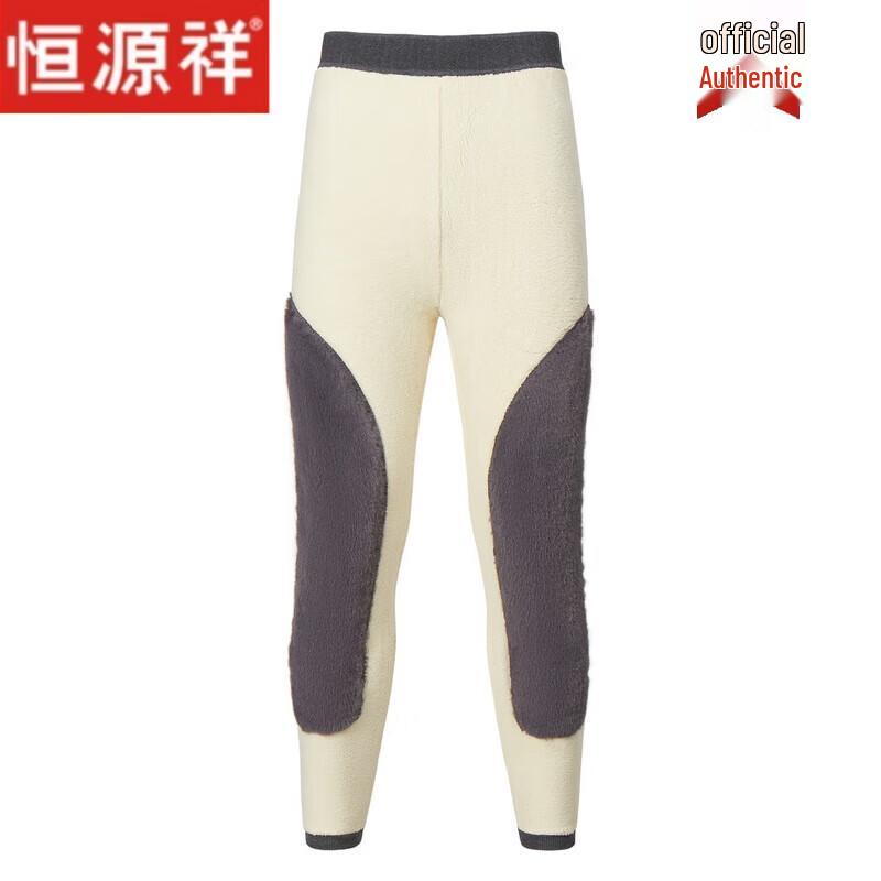 Hengyuanxiang Winter Fleece-Lined Wool Thermal Pants