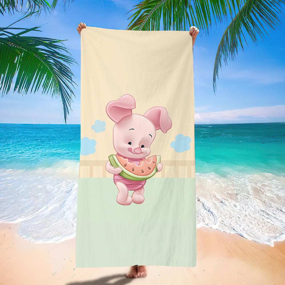 Cartoon, Winnie The Pooh Beach Towel, Beach Swimming, Quick Drying, Absorbent Cartoon Bath Towel, Cute Personality Special Bath 140x70