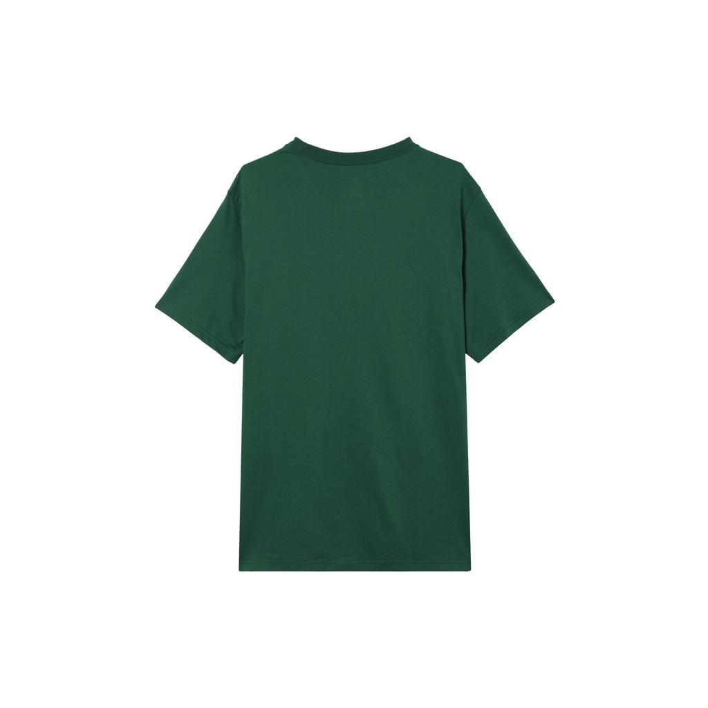 Converse T Shirts Unisex Green Crew Neck Moderate Straight Fit 10023876-A03