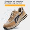 Labor Insurance Shoes Men's Four-season Anti-smashing and Anti-piercing Steel Head Work Shoes Non-slip and Deodorant Safety Shoes