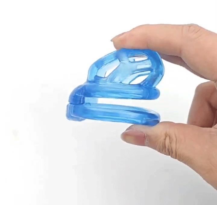 PET Honeycomb Lock Ring Chastity Cage for Male Pet Cock Cage Adult Toys Lockable Ring