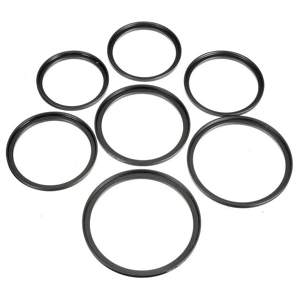 9pcs Filter Ring Adapter Set Camera Ring Adapter 37-82mm Lens Adapter Filter  Lens Hood