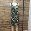 Women's Summer Camouflage Slim Fashion Sexy Halter Dress