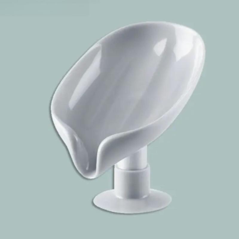 Portasapone a forma di foglia, portasapone a ventosa, vassoio per asciugatura, contenitore per spugna da doccia, accessori per il bagno e la cucina