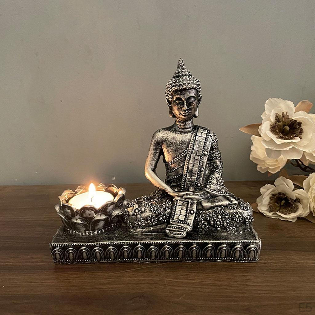 Portacandele Buddha per Interni ed Esterni
