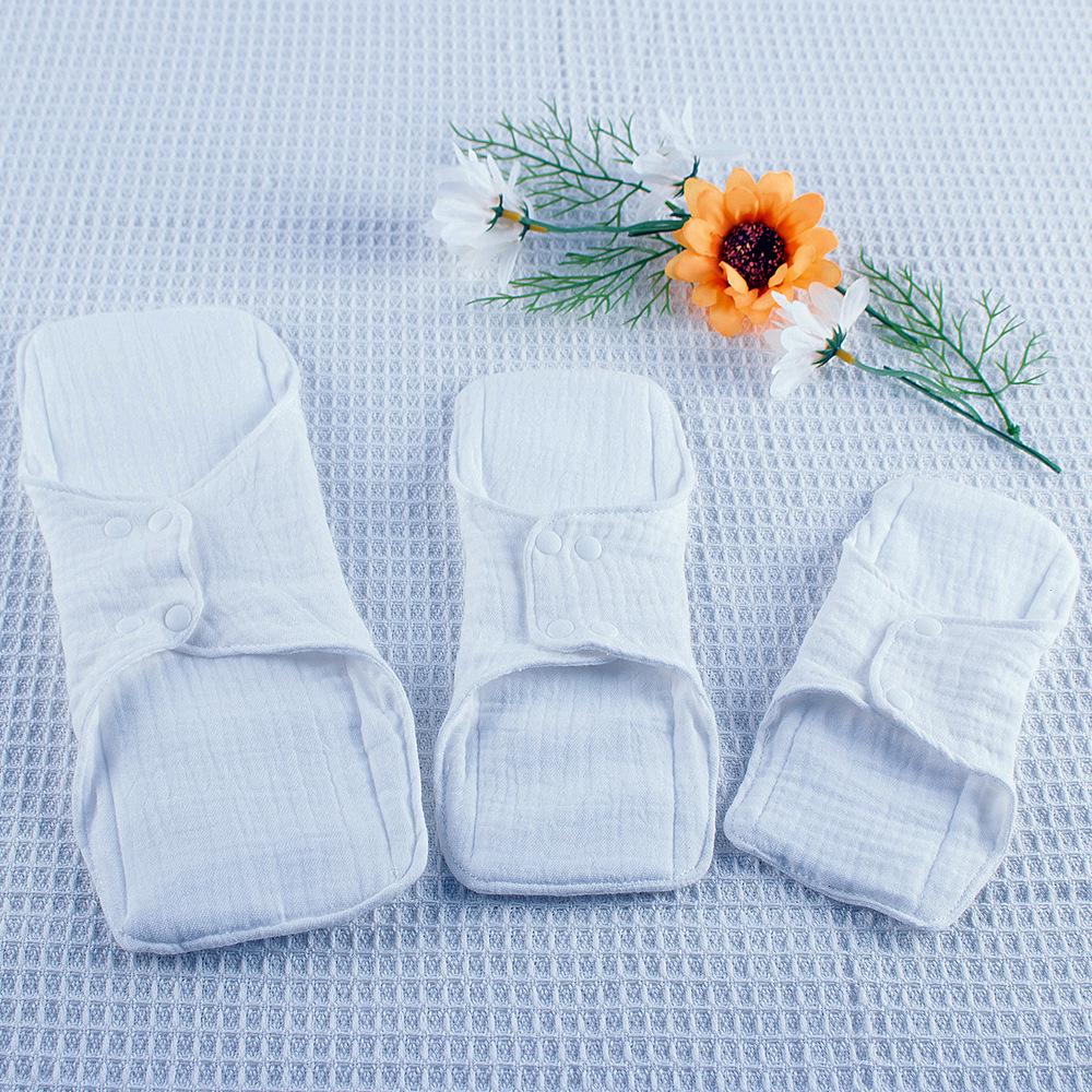 Double-Sided Double-Layer Cotton Gauze, Washable & Breathable Sanitary Napkin Pad for Bathroom