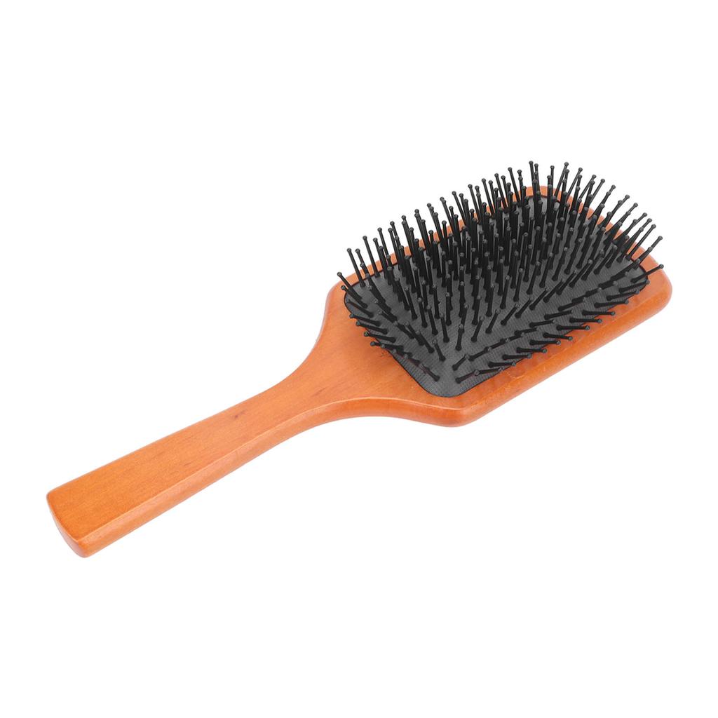 Hair Brush Wooden Massage Wellness Paddle Hairbrush for Detangling Blowdrying Straightening