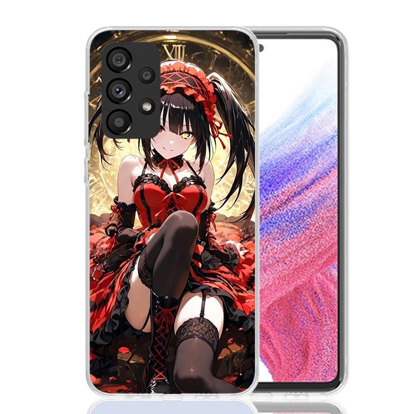 Date A Live Tokisaki Kurumi Phone Case For Samsung Galaxy A52 A32 A22 A12 A02S A50S A30S A51 A31 AA71 Note 20 Ultra 10 S10 Plus