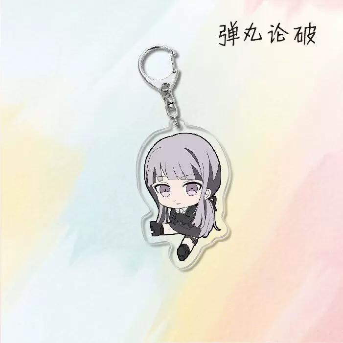 Danganronpa 1 Monokuma Naegi Makoto Acrylic Keychain, Creative Campus Anime Gift Accessories