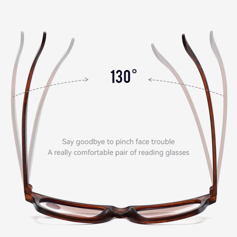 Gradient-Tinted Sun Presbyopia Eyewear Bifocal Reading Glasses with Large Frames for Near and Far Vision Unisex +1.0 To +4.0