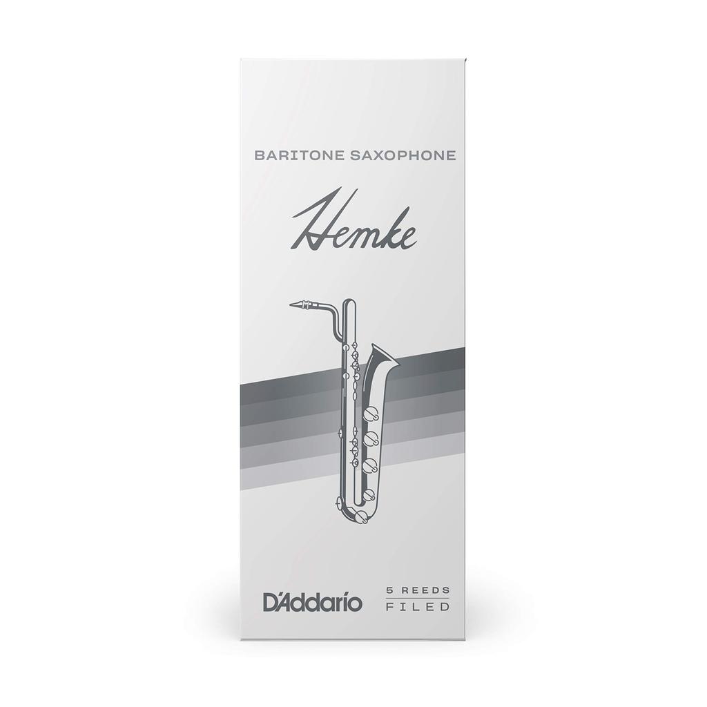 D'Addario WoodWinds Frederick L. Hemke RHKP5BSX400 Baritone Saxophone Reeds (Hardness: 4.0), 5-Pack