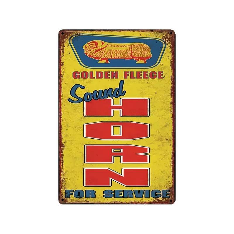 [ WellCraft ] Castrol GOLDEN FLEECE BP AMPOL Metal Signs Poster Vintage Painting Motor Oil Custom Decor LT-2025