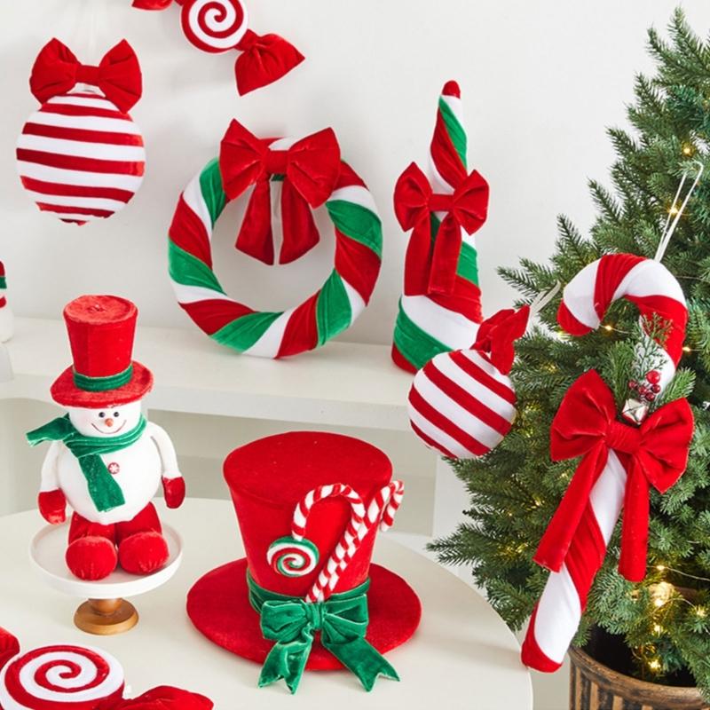 Soft Velvety Santa Hat Durable Festival Accessory Sustainable Festival Party Supply for Indoor Outdoors Holiday Decorations