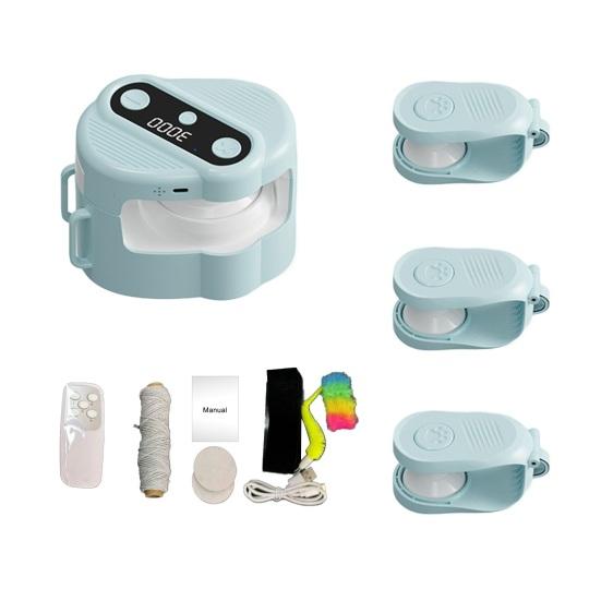 

Электронная интерактивная дразнилка для кошек, движущаяся плюшевая игрушка для домашних кошек с дистанционным управлением, забавная беговая дорожка для скучающего котенка, щенка, для погони, бега, упражнений, умственная синий