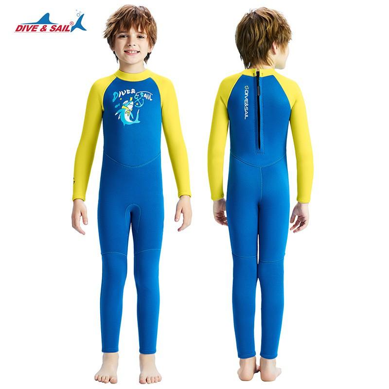 2.5mm Kids Full Body Wetsuit Snorkeling Diving Swimming Warm Thermal Rash Guard Suit