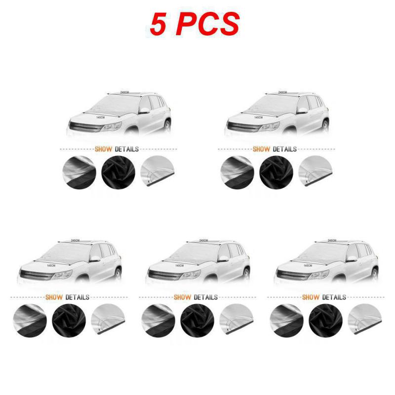 2~5PCS Magnetic Car Front Windscreen Cover Automobile Sunshade Cover Car Windshield Snow Sun Shade Waterproof Car Cover