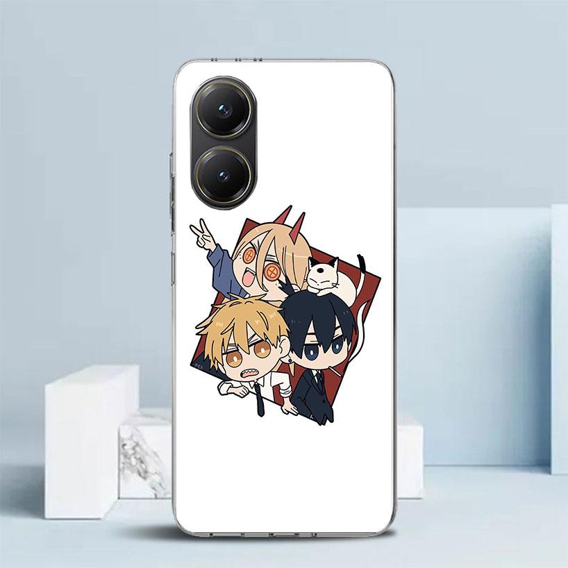 C-Chainsaw Mans Cute Phone Case For Xiaomi Poco F7 Ultra X5 X6 X7 Pro M7 Redmi 15C 15 13C 13 12C 12 10C 10 10A 9 9C 9A 9T Cover