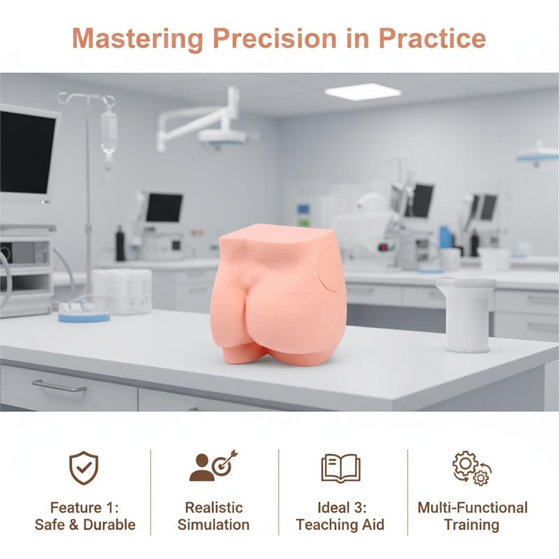 Human Adult Hip Injection Training Model Reusable Manikin Teaching Intramuscular Anatomical Models For Nurse Medical Students