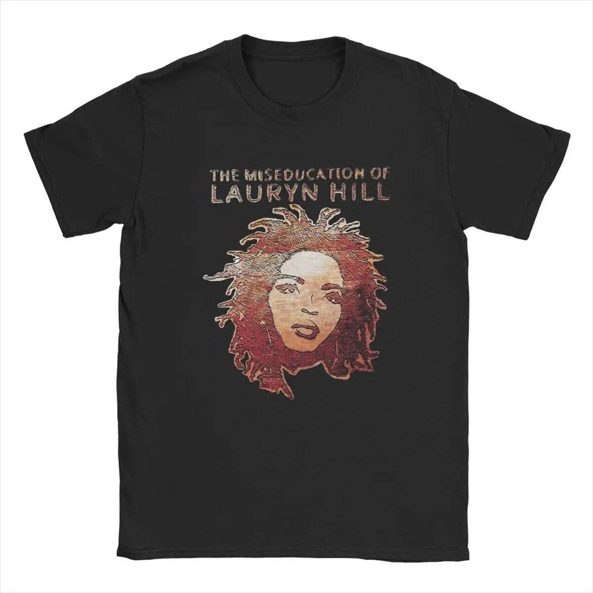 

Новинка Famous Lauryn Hill Футболки унісекс Футболка з круглим вирізом із чистої бавовни Хіп-хоп Harajuku Music Футболки з короткими рукавами Одяг великих розмірів 2XL