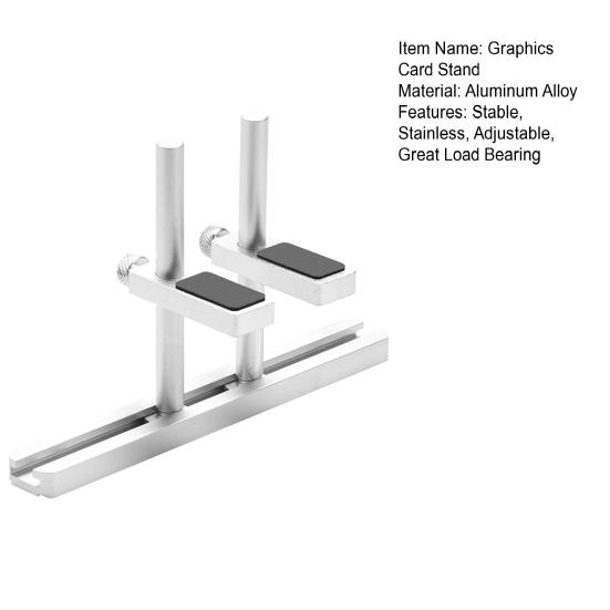 Graphics Card Bracket Alloy Graphics Card Adjustable Aluminum Holder GPU Stand for PC