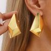 Boucles d'oreilles géométriques 3D irrégulières style européen américain pour femmes Mode Élégantes Quotidiennes Polyvalentes Clous d'oreilles pour femmes