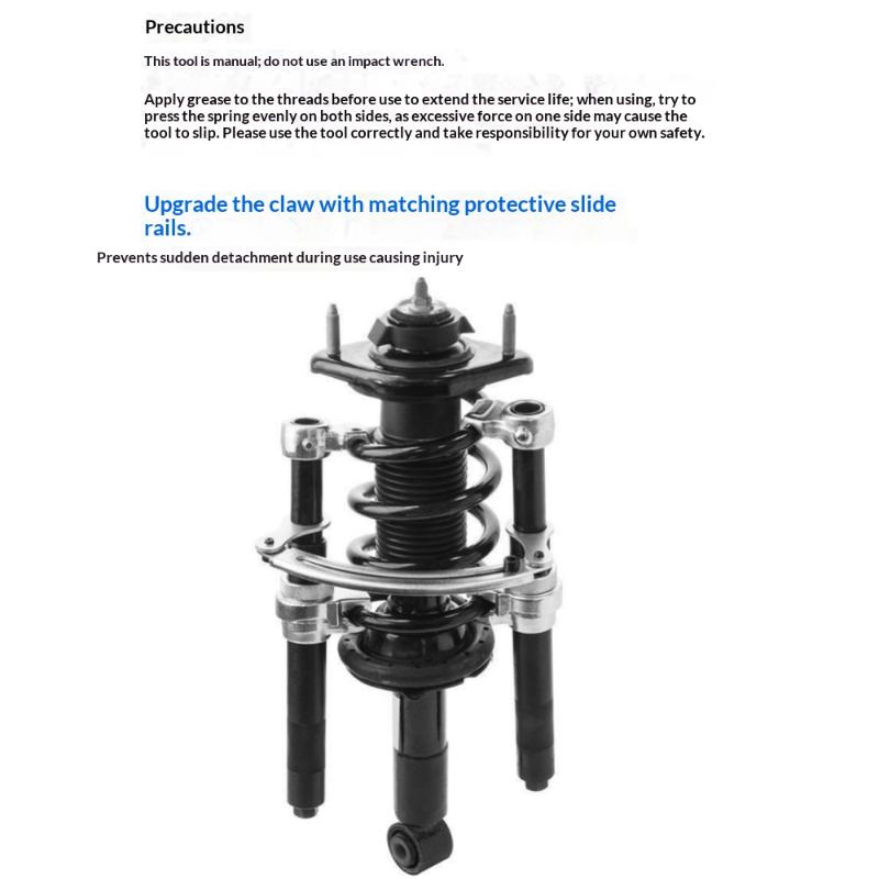 Car Coil Spring Compressor Tool Set Professional Strut Spring Removal for Suspension Replacement and Repair