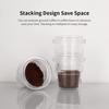 Leeseph Coffee Dosing Cup, Transparent Espresso Sniffing Mug 58mm Coffee Portafilter Dosing Cup Clear Coffee Machine Accessories
