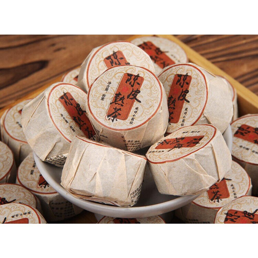 

Мандариновая кожура Пуэр чай Шу чай Синьхуэй маленький зеленый мандарин Пуэр чай 500 g