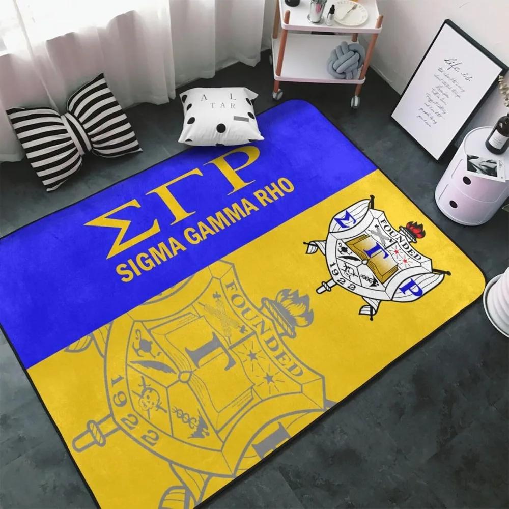 Sigma Gamma Rho Design Inspired Carpet for Living Room Home Art Decor Yoga Rug Bedroom Kitchen Non-slip Carpet Entrance Doormat