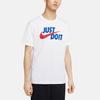 Nike T Shirts Men's White Crew Neck Moderate Straight Fit AR5007-106
