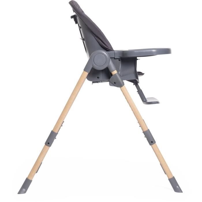 Chaise haute - CHICCO - Polly Essential - 0/3 ans - Gris Coal