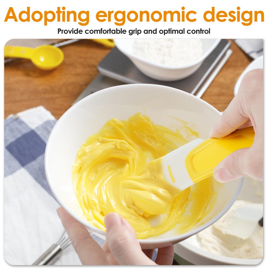 4 stk Silikonskrape Matrester Flekker Gryte Stekepanne Oppvask Olje Tallerken Rengjøringsbørste Kjøkken Myke Blader Verktøy