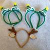 Christmas Theme Headband Festival Props Crochet Hairhoop Seasonal Headwear Holiday Celebration Christmas Tree Headband