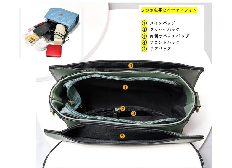 Jchinjia Cute 2-in-1 PU Leather Shoulder Bag - Carries a Purse and Wallet Crossbody, Perfect for Commuting to Work or School, and a Perfect Birthday