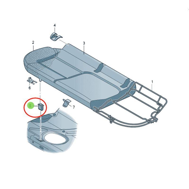 10PCS 1K0 886 373 Plastic Seat Clip Fixed Buckle For Beetle Golf MK5 MK6 JJETTA MK5 MK6 Leon Octavia Superb A4 A6 Q7