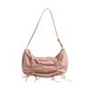Small Tote Bag with Bow Tie for Women Trendy Versatile Crossbody Shoulder Handbag