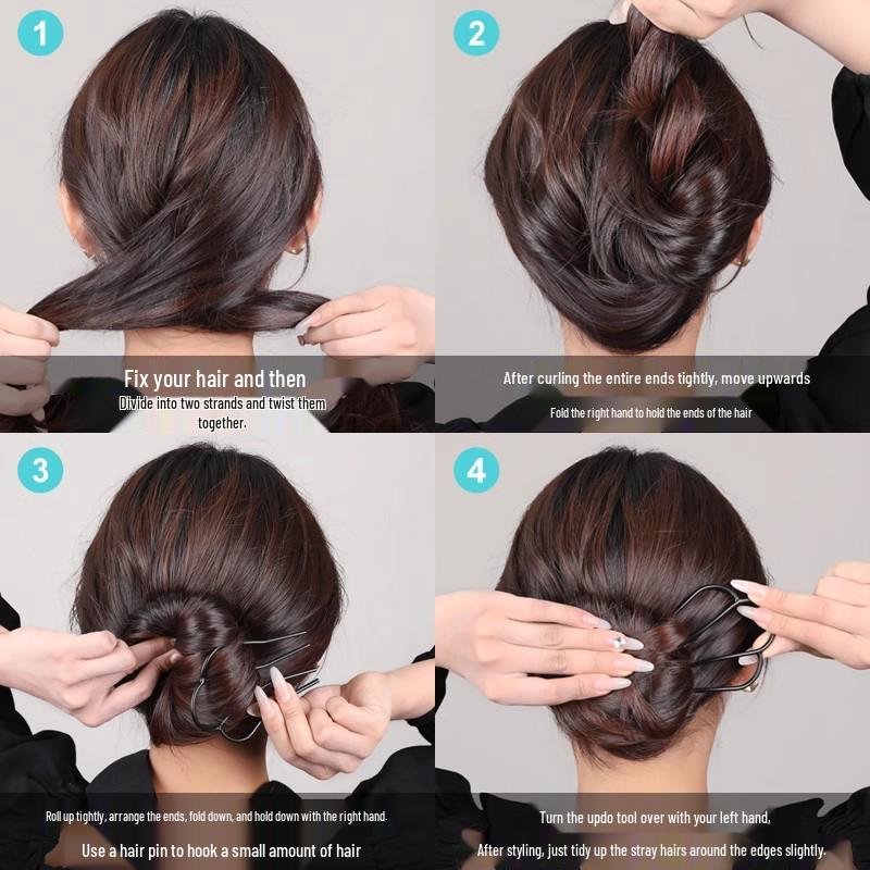U-Shaped Pearl Women's Updo Hairpin 2025 - Elegant Insert Comb Headwear